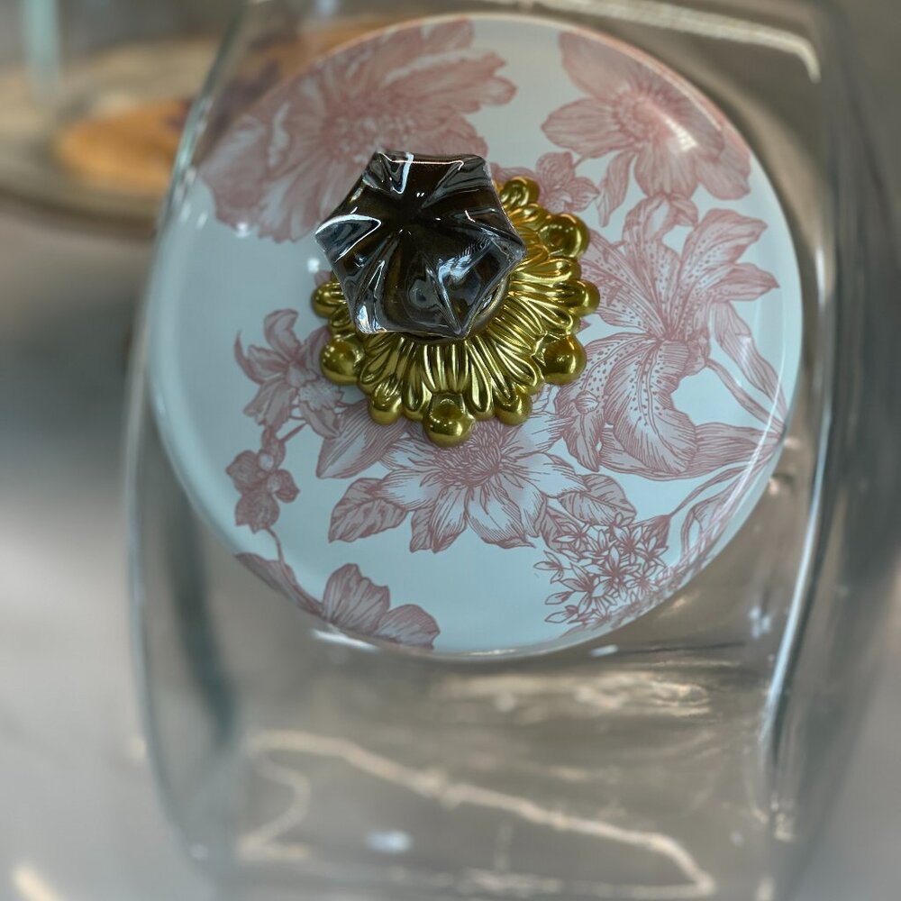 MacKenzie-Childs Rosy English Garden Sweets Jar — Large Tilt-Top -1 Gallon - Picture 7 of 16